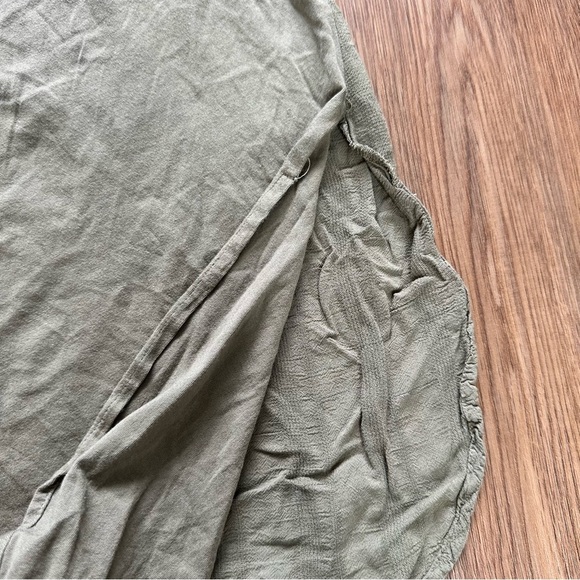 Anthropologie Maeve Colonsay Sleeveless Tunic Top Olive Green Small Boho Shirt - Picture 3 of 8
